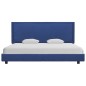 Bettgestell Blau Stoff 180x200 cm Bettgestell Blau Stoff 180x200 cm