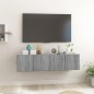 vidaXL TV-Wandschrank Grau Sonoma 2 Stk. 60x30x30 cm Holzwerkstoff vidaXL TV-Wandschrank Grau Sonoma 2 Stk. 60x30x30 cm Holzwerkstoff