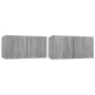 vidaXL TV-Wandschrank Grau Sonoma 2 Stk. 60x30x30 cm Holzwerkstoff vidaXL TV-Wandschrank Grau Sonoma 2 Stk. 60x30x30 cm Holzwerkstoff