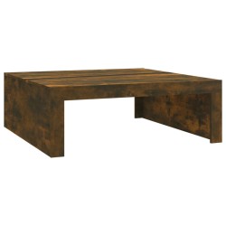 vidaXL Couchtisch Räuchereiche 100x100x35 cm Holzwerkstoff