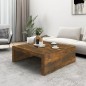 vidaXL Couchtisch Räuchereiche 100x100x35 cm Holzwerkstoff vidaXL Couchtisch Räuchereiche 100x100x35 cm Holzwerkstoff