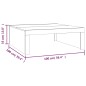 vidaXL Couchtisch Räuchereiche 100x100x35 cm Holzwerkstoff vidaXL Couchtisch Räuchereiche 100x100x35 cm Holzwerkstoff