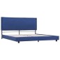 Bettgestell Blau Stoff 180x200 cm Bettgestell Blau Stoff 180x200 cm