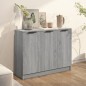 vidaXL Sideboard Grau Sonoma 90,5x30x70 cm Holzwerkstoff vidaXL Sideboard Grau Sonoma 90,5x30x70 cm Holzwerkstoff