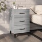 vidaXL Nachttisch Grau Sonoma 40x40x66 cm Holzwerkstoff vidaXL Nachttisch Grau Sonoma 40x40x66 cm Holzwerkstoff