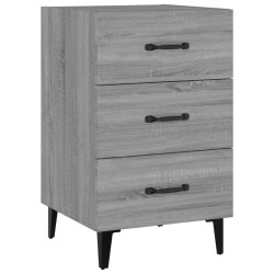 vidaXL Nachttisch Grau Sonoma 40x40x66 cm Holzwerkstoff