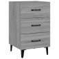 vidaXL Nachttisch Grau Sonoma 40x40x66 cm Holzwerkstoff vidaXL Nachttisch Grau Sonoma 40x40x66 cm Holzwerkstoff