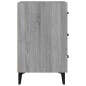 vidaXL Nachttisch Grau Sonoma 40x40x66 cm Holzwerkstoff vidaXL Nachttisch Grau Sonoma 40x40x66 cm Holzwerkstoff