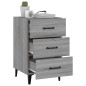 vidaXL Nachttisch Grau Sonoma 40x40x66 cm Holzwerkstoff vidaXL Nachttisch Grau Sonoma 40x40x66 cm Holzwerkstoff