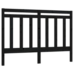 vidaXL Kopfteil Schwarz 156x4x100 cm Massivholz Kiefer