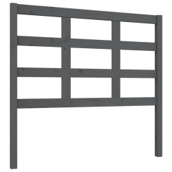 vidaXL Kopfteil Grau 105,5x4x100 cm Massivholz Kiefer