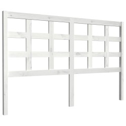 vidaXL Kopfteil Weiß 156x4x100 cm Massivholz Kiefer