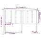 vidaXL Bett-Kopfteil 155,5x4x100 cm Massivholz Kiefer vidaXL Bett-Kopfteil 155,5x4x100 cm Massivholz Kiefer