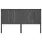 vidaXL Kopfteil Grau 205,5x4x100 cm Massivholz Kiefer