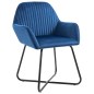 Esszimmerstühle 2 Stk. Blau Samt Esszimmerstühle 2 Stk. Blau Samt