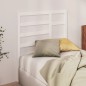 vidaXL Kopfteil Weiß 81x4x104 cm Massivholz Kiefer
