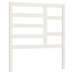 vidaXL Bett-Kopfteil Weiß 106x4x104 cm Massivholz Kiefer