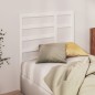 vidaXL Bett-Kopfteil Weiß 106x4x104 cm Massivholz Kiefer vidaXL Bett-Kopfteil Weiß 106x4x104 cm Massivholz Kiefer
