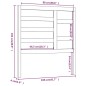 vidaXL Bett-Kopfteil Weiß 106x4x104 cm Massivholz Kiefer vidaXL Bett-Kopfteil Weiß 106x4x104 cm Massivholz Kiefer