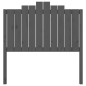 vidaXL Kopfteil Grau 106x4x110cm Massivholz Kiefer