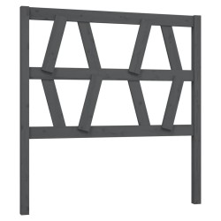vidaXL Kopfteil Grau 106x4x100 cm Massivholz Kiefer