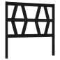 vidaXL Kopfteil Schwarz 106x4x100 cm Massivholz Kiefer vidaXL Kopfteil Schwarz 106x4x100 cm Massivholz Kiefer
