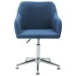 Esszimmerstühle Drehbar 2 Stk. Blau Stoff Esszimmerstühle Drehbar 2 Stk. Blau Stoff