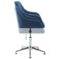 Esszimmerstühle Drehbar 2 Stk. Blau Stoff Esszimmerstühle Drehbar 2 Stk. Blau Stoff