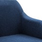Esszimmerstühle Drehbar 2 Stk. Blau Stoff Esszimmerstühle Drehbar 2 Stk. Blau Stoff