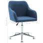 Esszimmerstühle Drehbar 2 Stk. Blau Stoff Esszimmerstühle Drehbar 2 Stk. Blau Stoff