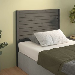 vidaXL Kopfteil Grau 81x4x100 cm Massivholz Kiefer