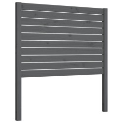 vidaXL Kopfteil Grau 81x4x100 cm Massivholz Kiefer
