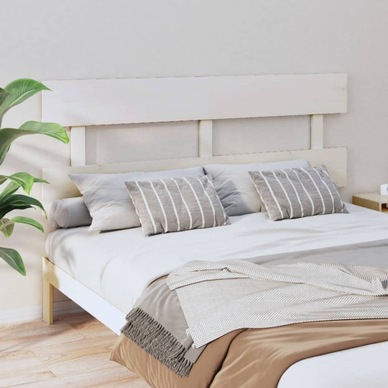 vidaXL Kopfteil Weiß 154x3x81 cm Massivholz Kiefer vidaXL Kopfteil Weiß 154x3x81 cm Massivholz Kiefer