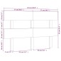 vidaXL Kopfteil Weiß 154x3x81 cm Massivholz Kiefer vidaXL Kopfteil Weiß 154x3x81 cm Massivholz Kiefer