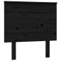 vidaXL Bett-Kopfteil Schwarz 79x6x82,5 cm Massivholz Kiefer