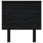 vidaXL Bett-Kopfteil Schwarz 79x6x82,5 cm Massivholz Kiefer