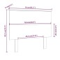 vidaXL Bett-Kopfteil Schwarz 79x6x82,5 cm Massivholz Kiefer