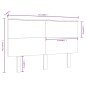 vidaXL Kopfteil Honigbraun 154x6x82,5 cm Massivholz Kiefer vidaXL Kopfteil Honigbraun 154x6x82,5 cm Massivholz Kiefer