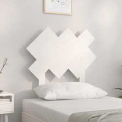 vidaXL Kopfteil Weiß 72,5x3x81 cm Massivholz Kiefer