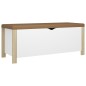 Sitzbank mit Stauraum und Kissen Weiß Sonoma-Eiche 105x40x45cm Sitzbank mit Stauraum und Kissen Weiß Sonoma-Eiche 105x40x45cm