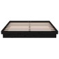 vidaXL Massivholzbett Schwarz 160x200 cm vidaXL Massivholzbett Schwarz 160x200 cm