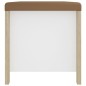 Sitzbank mit Stauraum und Kissen Weiß Sonoma-Eiche 105x40x45cm Sitzbank mit Stauraum und Kissen Weiß Sonoma-Eiche 105x40x45cm
