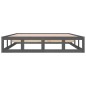 vidaXL Massivholzbett Grau 120x200 cm vidaXL Massivholzbett Grau 120x200 cm