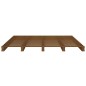 vidaXL Palettenbett Honigbraun 120x190 cm Massivholz Kiefer vidaXL Palettenbett Honigbraun 120x190 cm Massivholz Kiefer