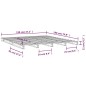 vidaXL Palettenbett Honigbraun 120x190 cm Massivholz Kiefer vidaXL Palettenbett Honigbraun 120x190 cm Massivholz Kiefer