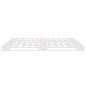 vidaXL Palettenbett Weiß 135x190 cm Massivholz Kiefer vidaXL Palettenbett Weiß 135x190 cm Massivholz Kiefer