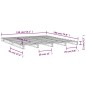 vidaXL Palettenbett Weiß 135x190 cm Massivholz Kiefer vidaXL Palettenbett Weiß 135x190 cm Massivholz Kiefer