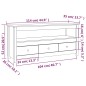 vidaXL TV-Schrank 114x35x52 cm Massivholz Kiefer vidaXL TV-Schrank 114x35x52 cm Massivholz Kiefer