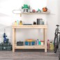 vidaXL Werkbank 110x50x80 cm Massivholz Kiefer vidaXL Werkbank 110x50x80 cm Massivholz Kiefer