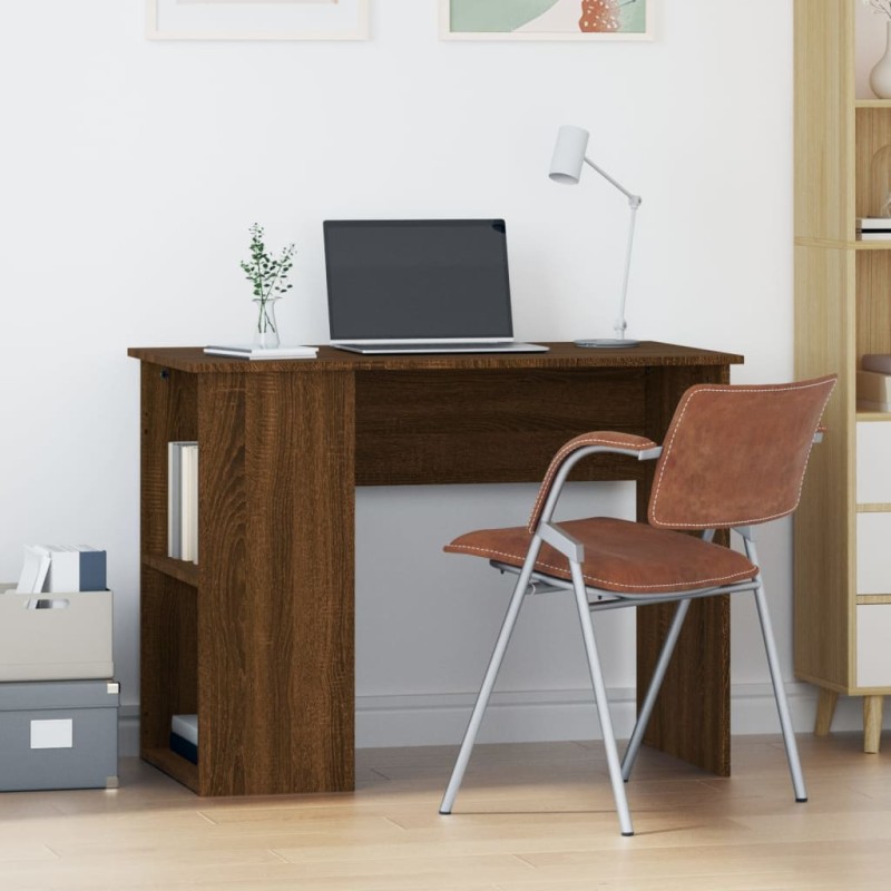 vidaXL Schreibtisch Braun Eichen-Optik 100x55x75 cm Holzwerkstoff vidaXL Schreibtisch Braun Eichen-Optik 100x55x75 cm Holzwerkstoff